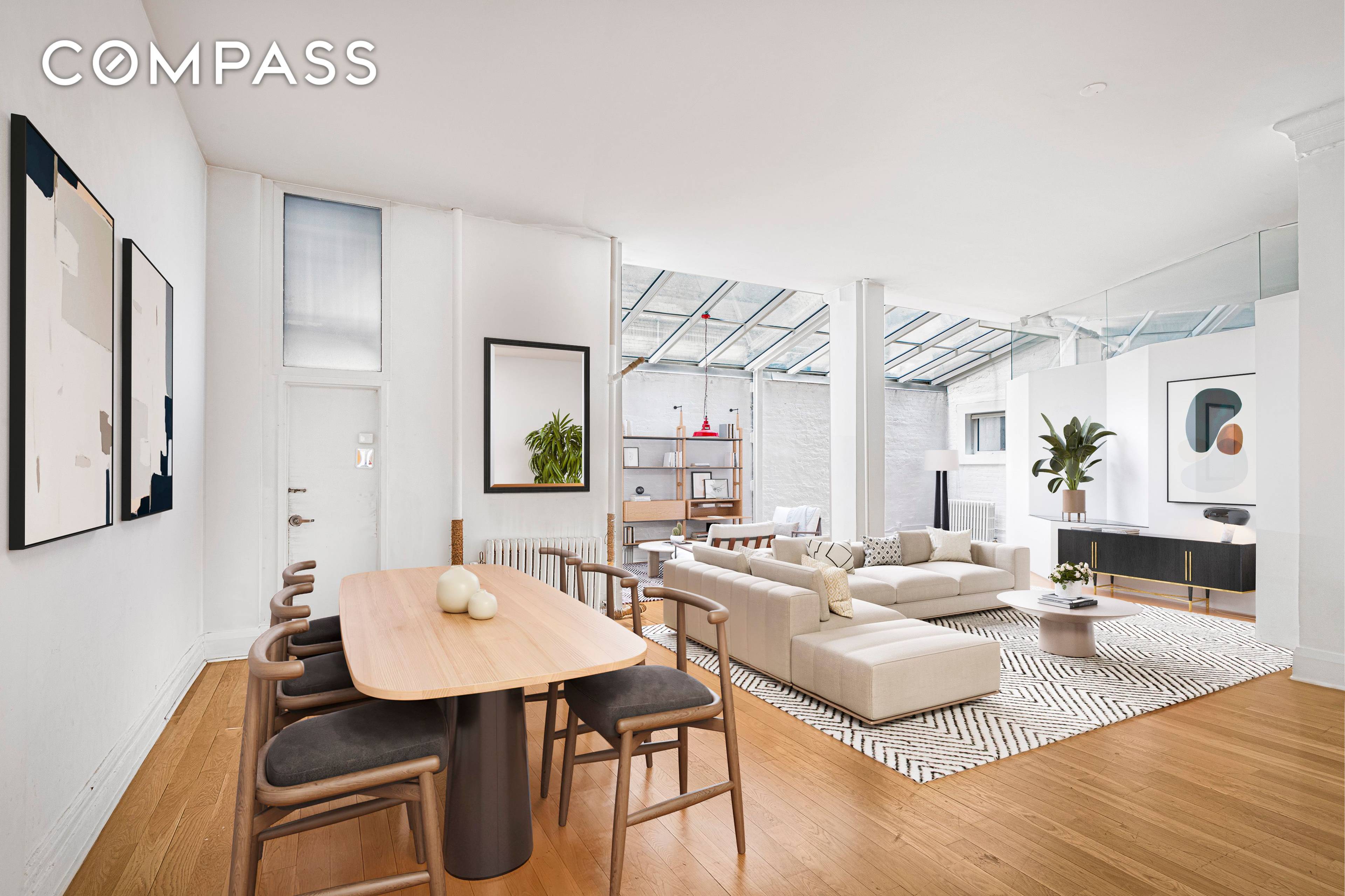 Imagine walking into a 2600 SQ Ft authentic and renovated Chelsea loft through a PRIVATE ENTRANCE off 22nd street.