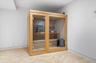 Relaxing sauna / steam room featuring baseboards