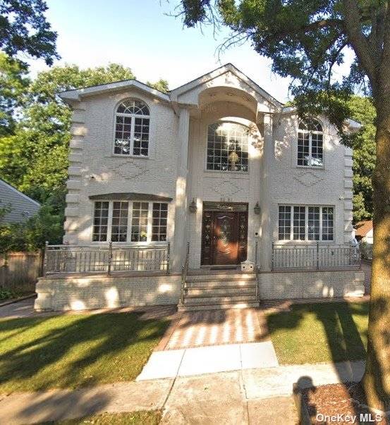 Excellent Colonial Brick House in Heart of Bellerose with 5 Bedroom, Living Room, Dining Room, Family Room, Office, Kitchen, 4 Full Bath.