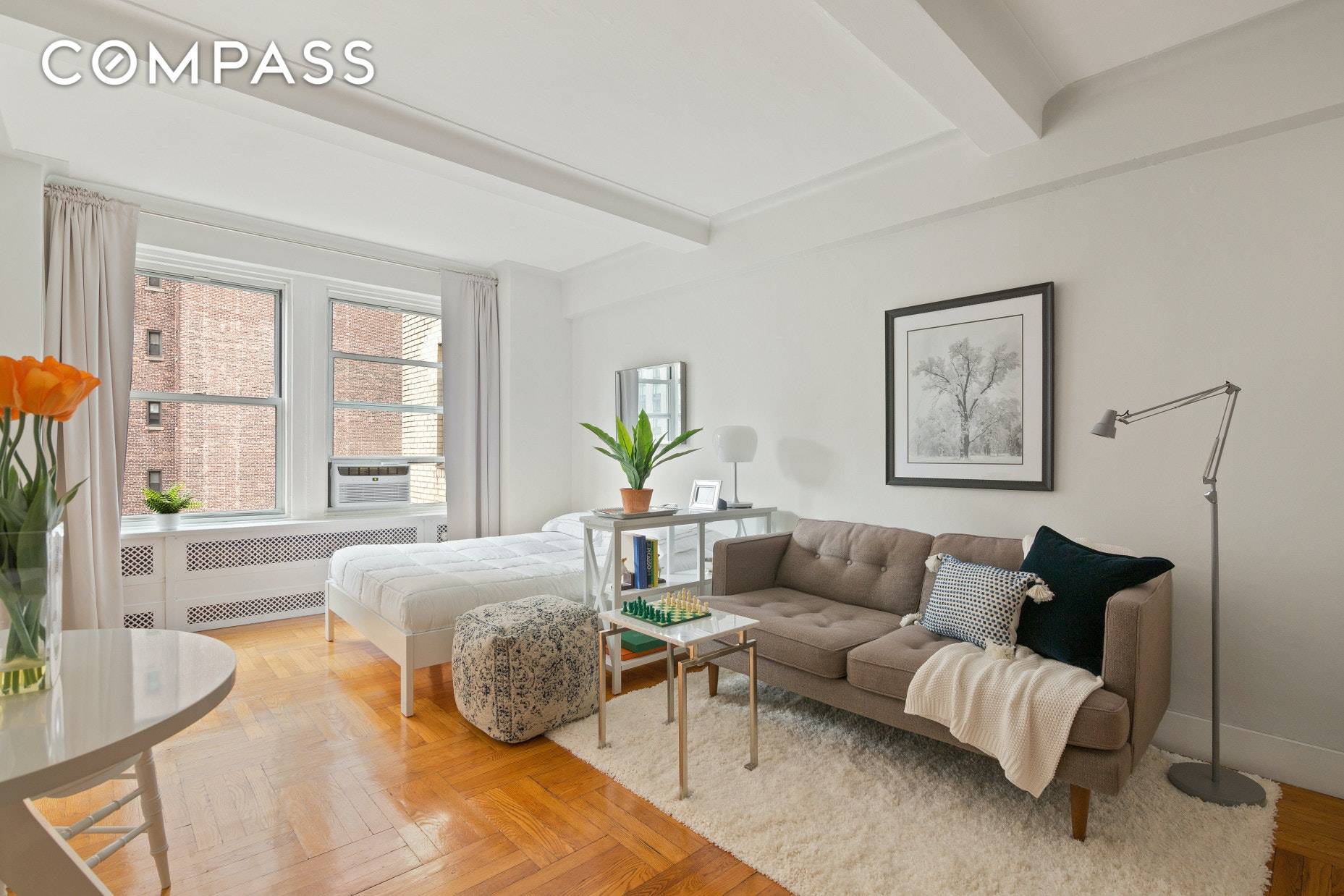 Wonderful, bright East facing Studio in the Prewar Jewel of the Hudson Yards Manhattan West area and just two blocks from the new Whole Foods !