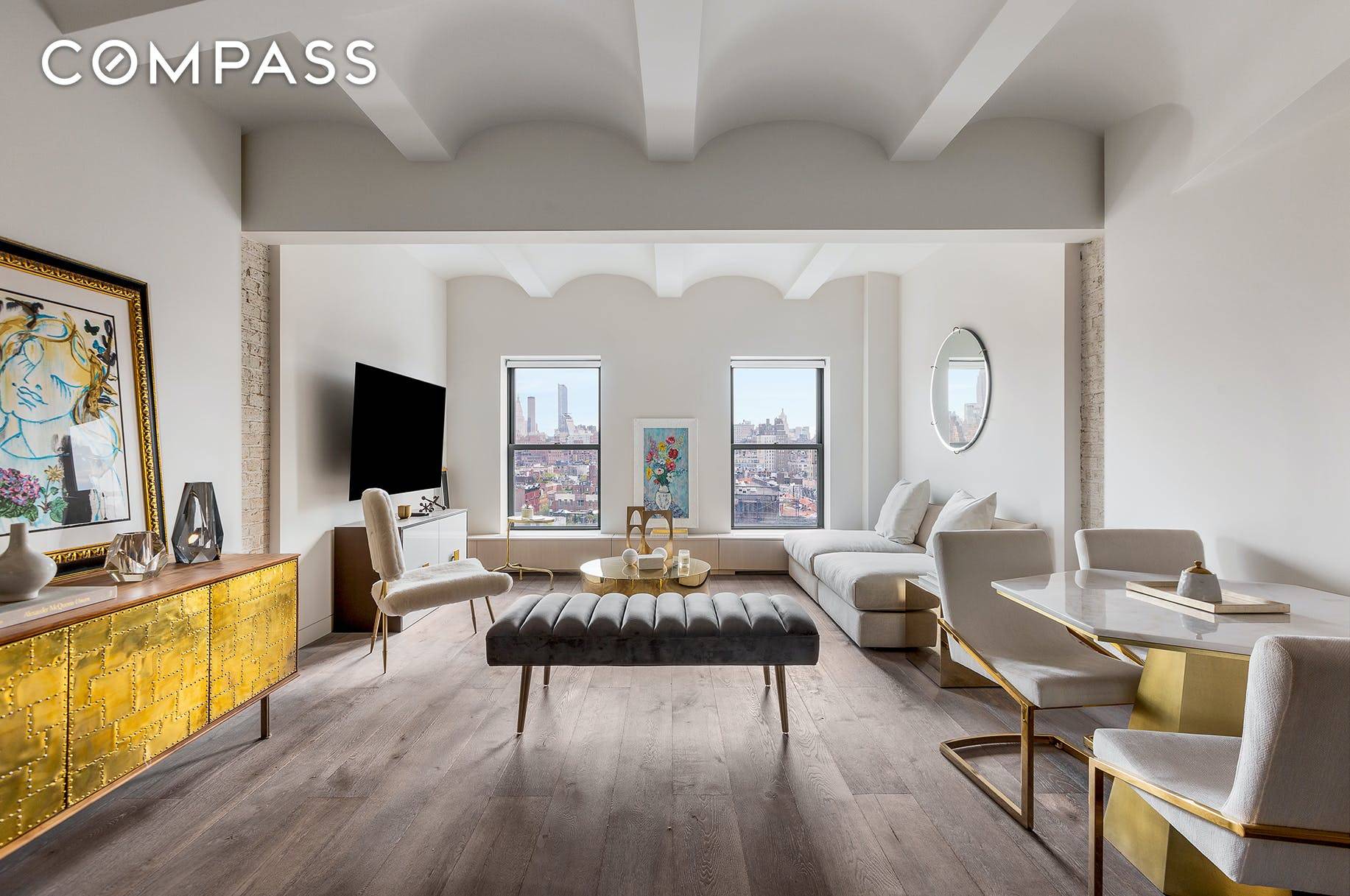 On a quiet tree lined street in West Village, in one of the finest residential buildings in Manhattan, you will find this spacious and exquisitely appointed studio.