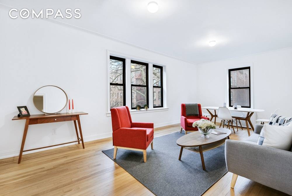 Be the first to live in this beautiful down to the studs renovated 2 bedroom, 1 bathroom pre war apartment in Fillmore Hall in the heart of the Jackson Heights ...