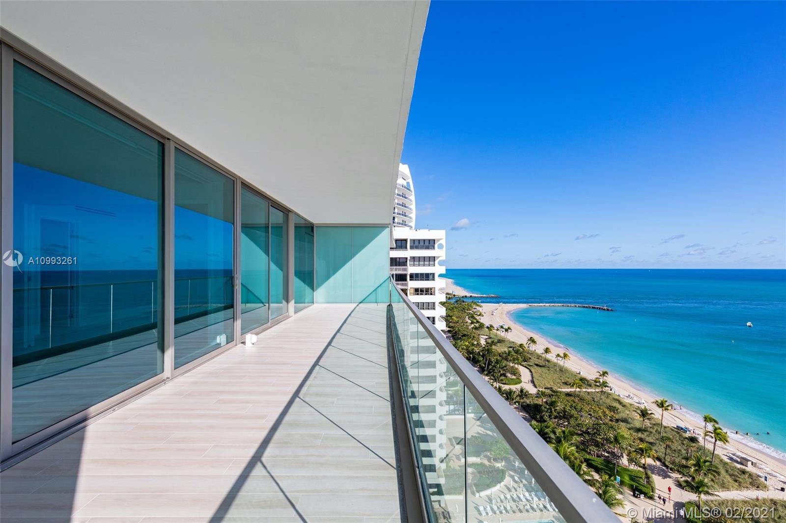 Located in prestigious Oceana Bal Harbour, this brand new just finished, high floor flow thru residence boasts unobstructed breathtaking east views to the Atlantic Ocean Biscayne Bay, beautiful open intracoastal ...