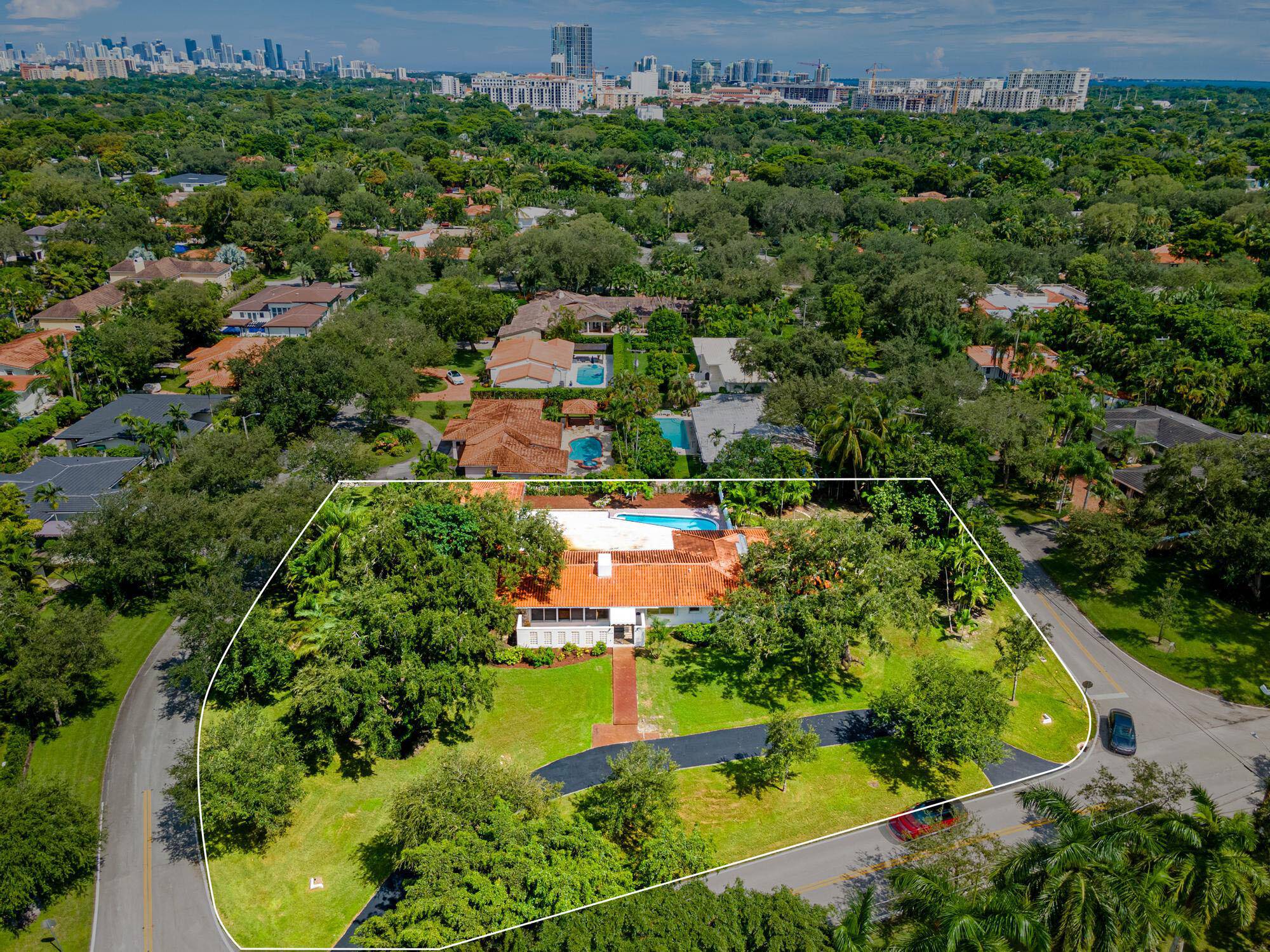 Rare opportunity to acquire a 2 3 acre double corner lot located on the prestigious and sought after ''A Listed'' Granada Blvd in the heart of beautiful Coral Gables.
