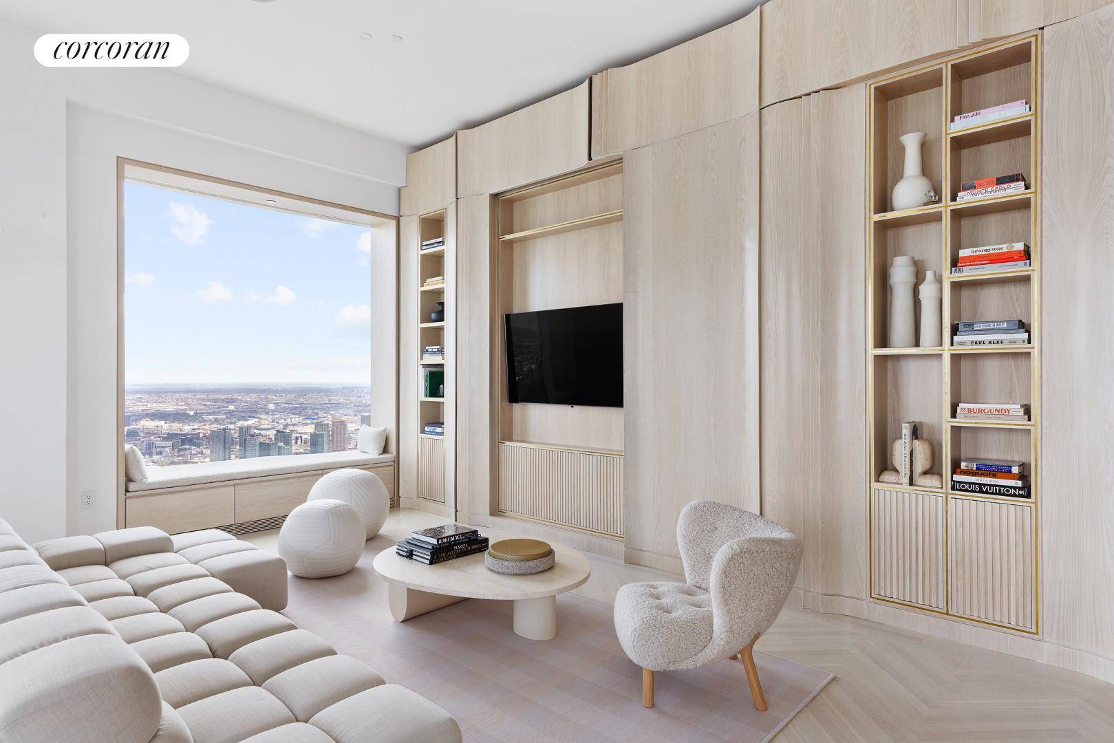 Residence 66A at 432 Park Avenue Three Bedrooms Three Baths Library Powder Room 4, 019 sqft Designed by Diana Rice y Chelsea Reale of NYC based design studio Sissy Marley ...