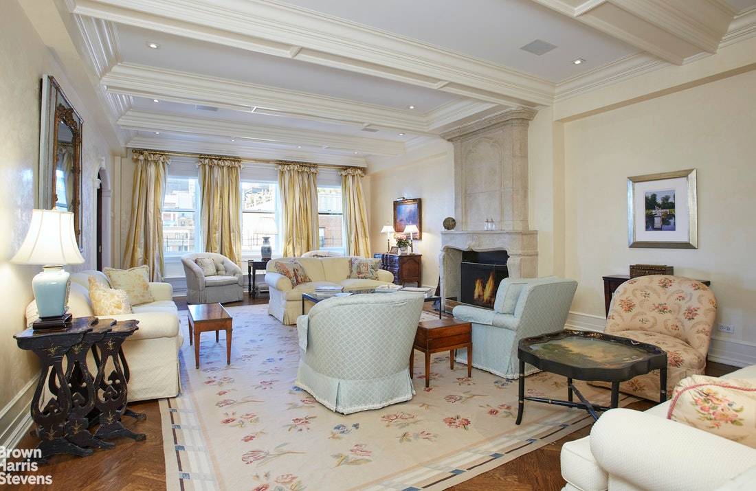 Grand in scale and elegant, this prewar 10 room duplex penthouse, with a delightful wrap terrace and open views, is a rare offering in a top Park Avenue cooperative.