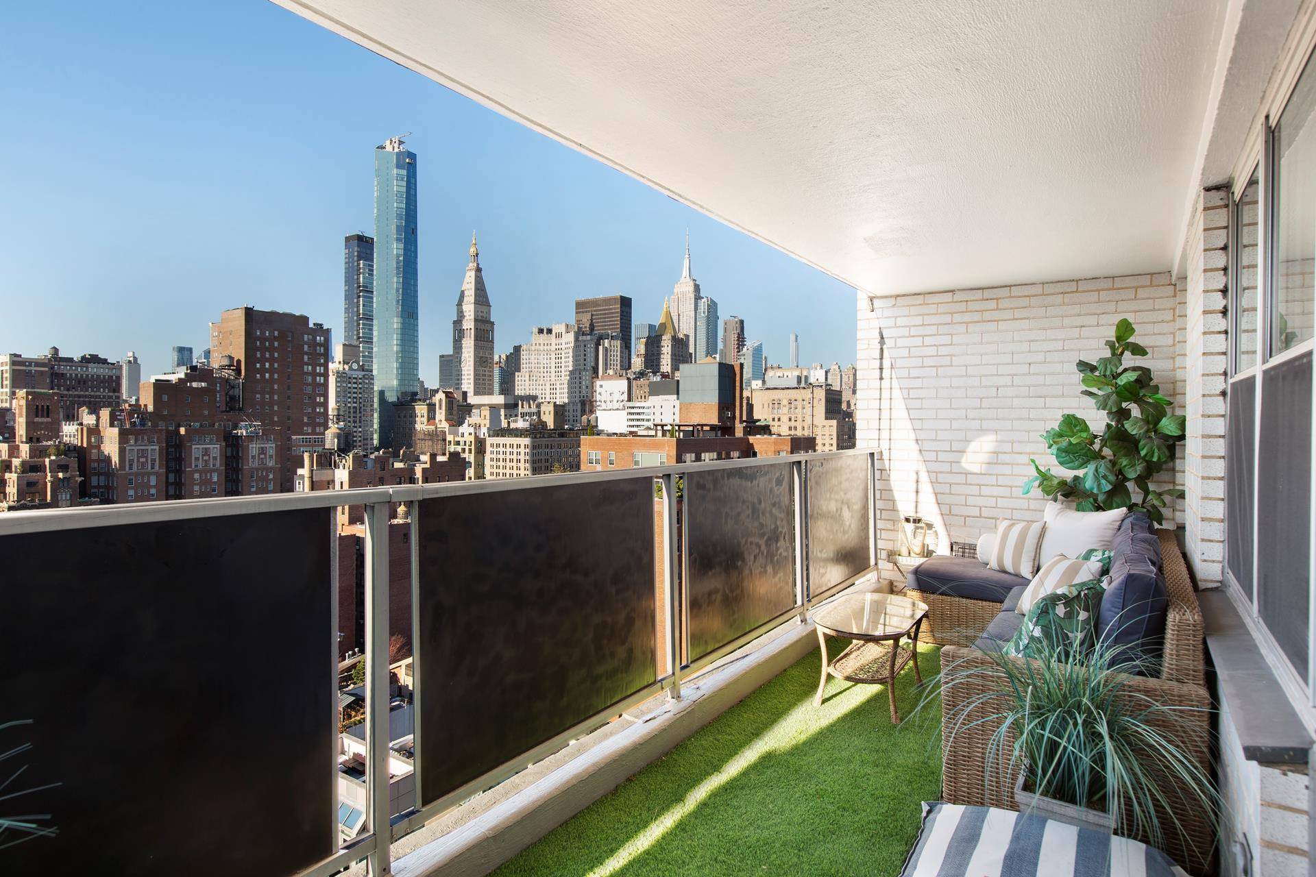 Rare opportunity to purchase a top floor JUNIOR 4 apartment in a highly regarded Gramercy Park building with an oversized Private Terrace !
