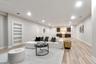 Lower level entertainment room