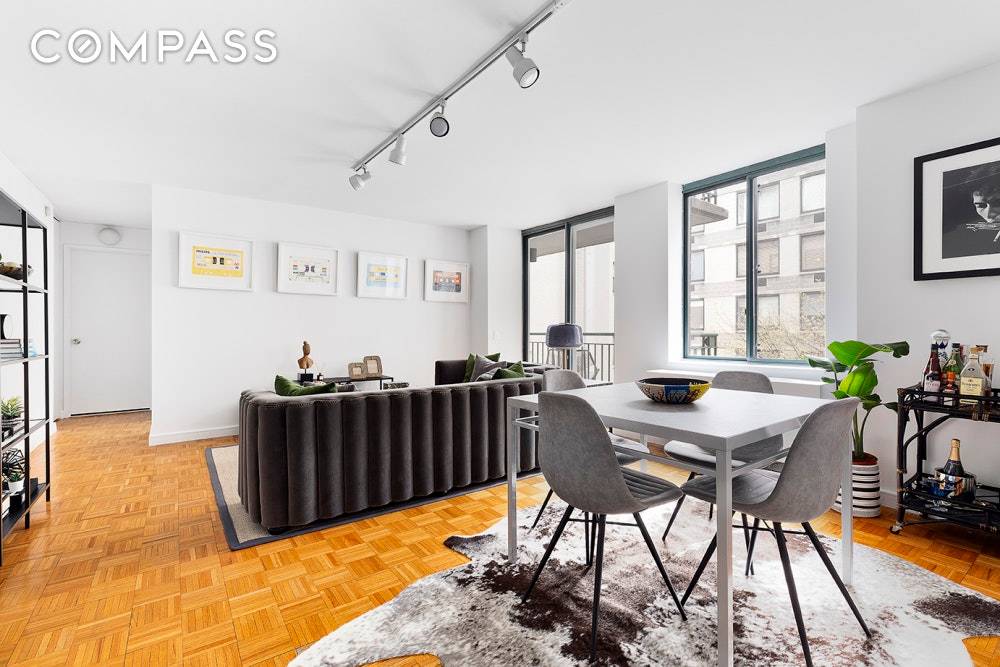 A TERRACE IN TRIBECA Rare light filled one bedroom with gorgeous southwestern exposure and large terrace with access from both the living room and the bedroom.