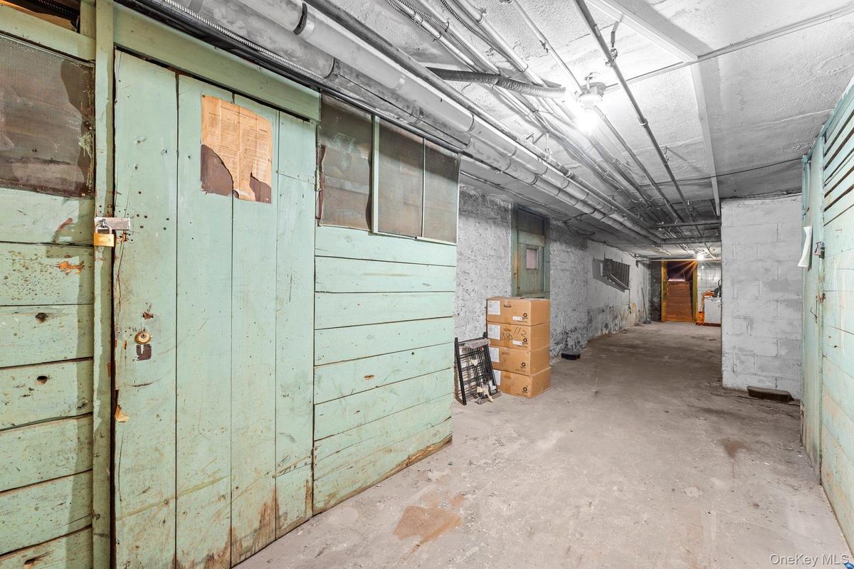 View of unfinished basement