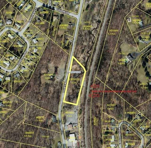 2. 3 Acre lot in the Town of LaGrange ready to build your dream home on !
