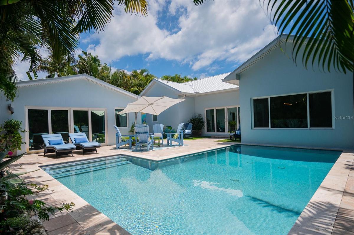 Beautiful pool with paver deck