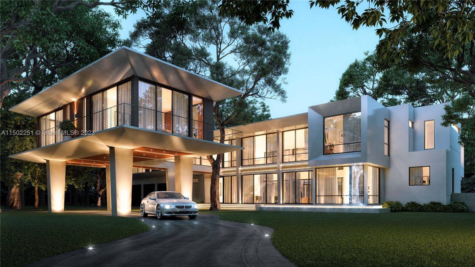 Welcome to Casa Glass Oaks, a distinguished new construction estate gracing the enclave of Snapper Creek Lakes in Coral Gables.