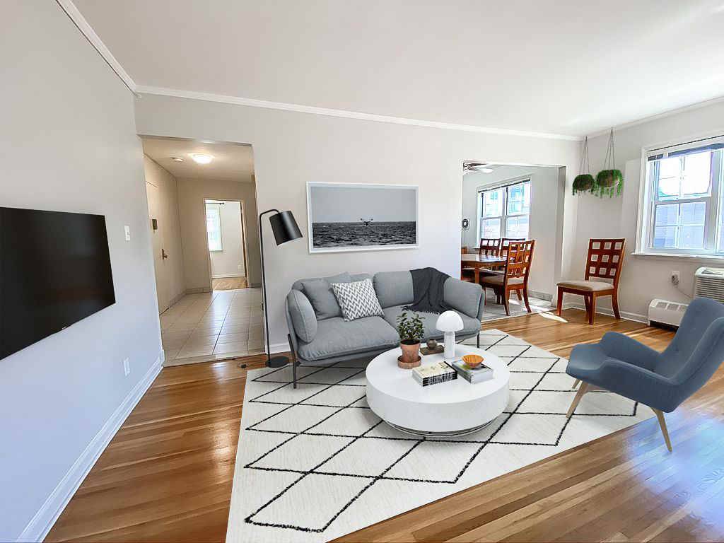 All utilities are included for this well designed functional three bedroom apartment in Astoria with eat in kitchen and proper living room with bright light.