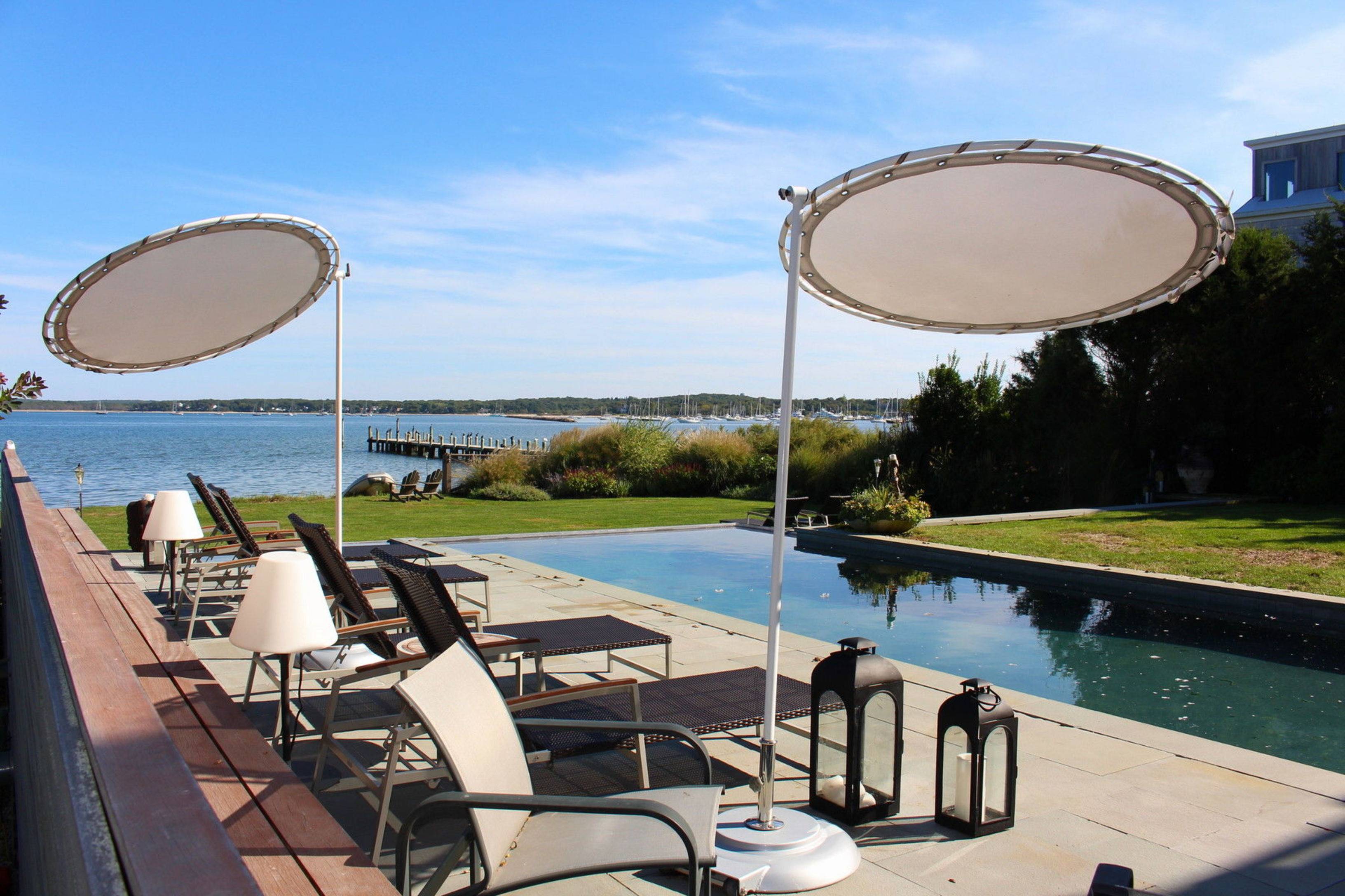 Bayfront Stunner in Sag Harbor - Style With Infinity Pool