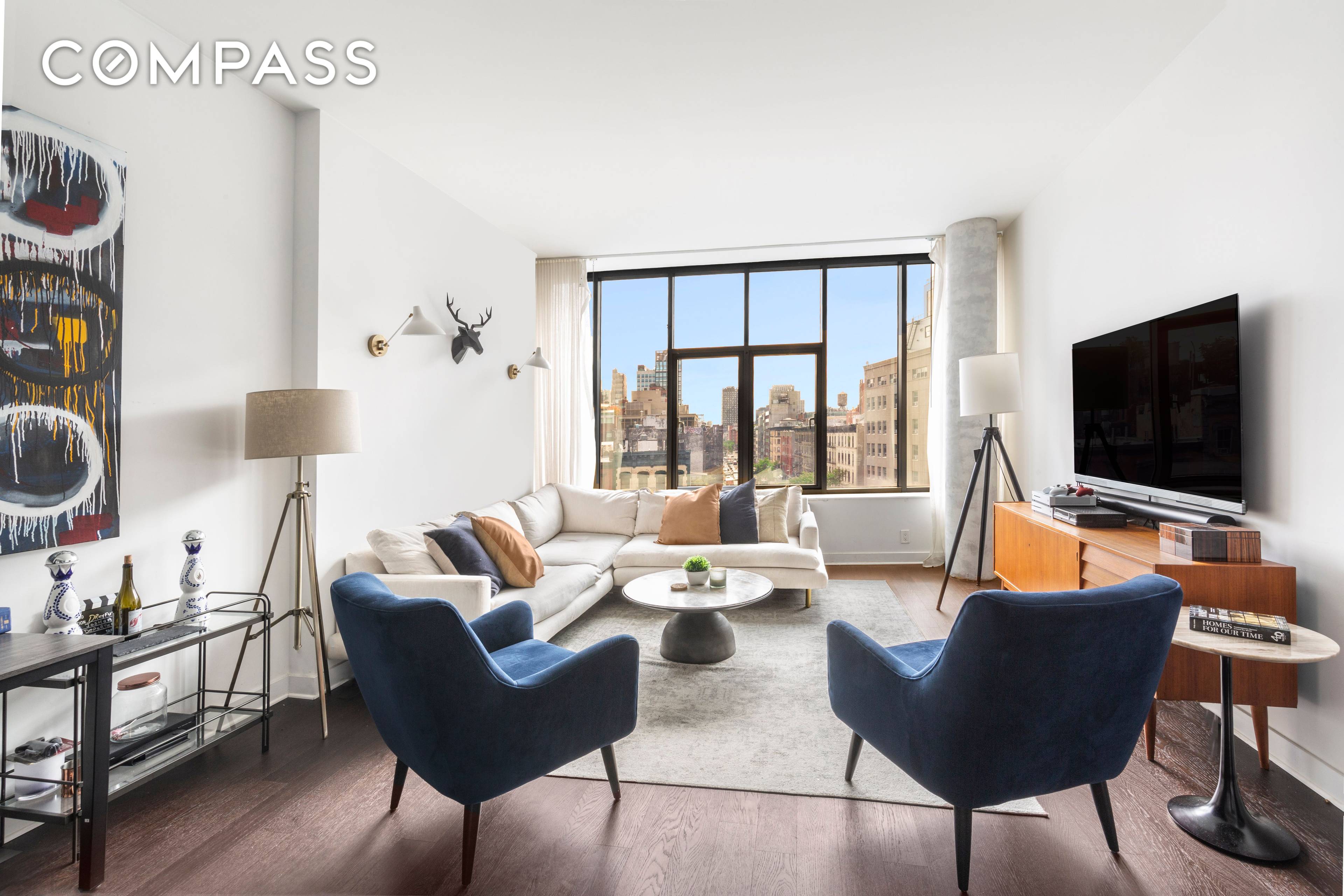 Located at the intersection of NYC s SoHo and NoLiTa, this two bedroom, two bathroom condo is the epitome of elevated loft living.