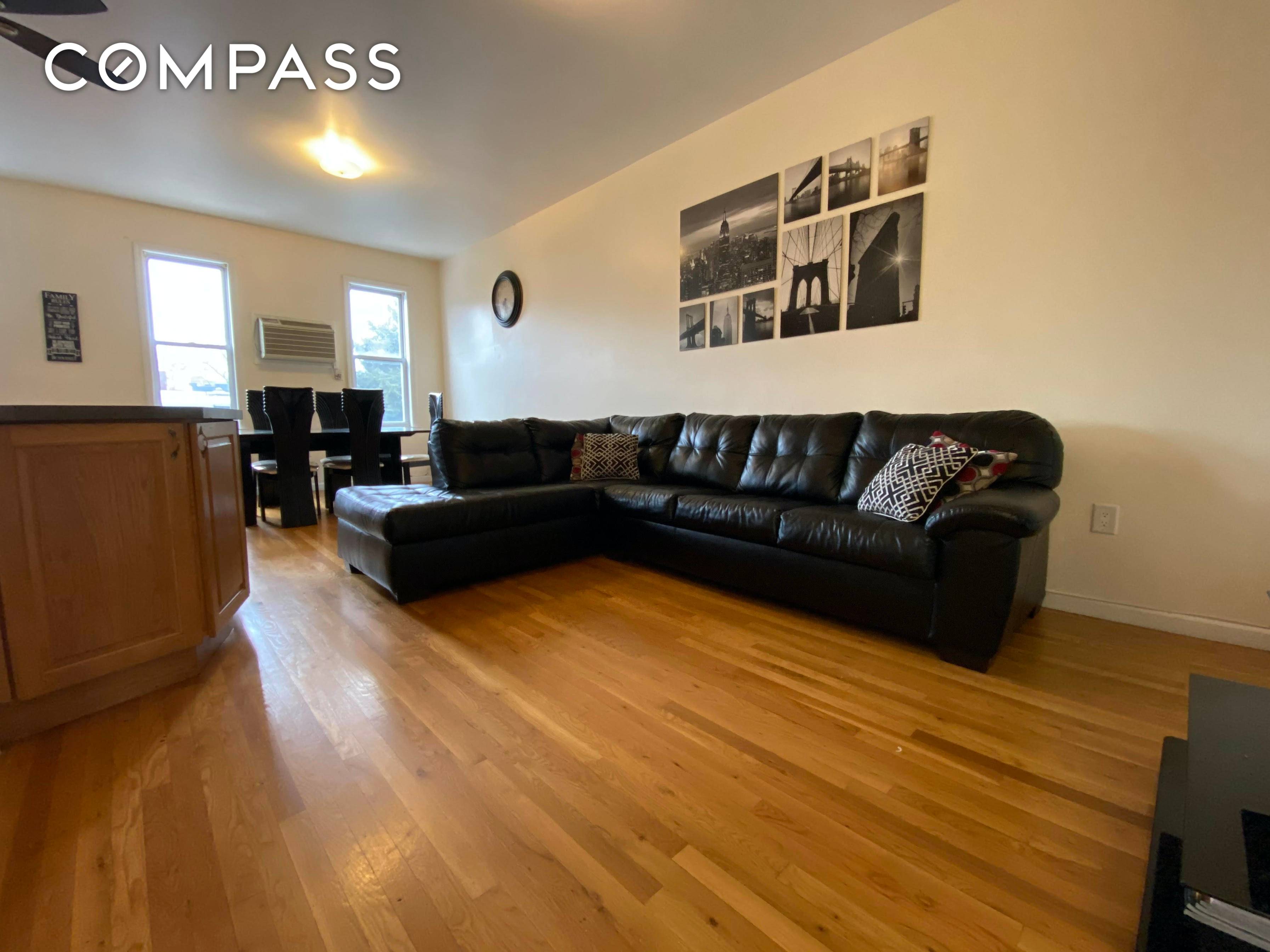 Beautifully renovated, light filled three bedroom apartment.