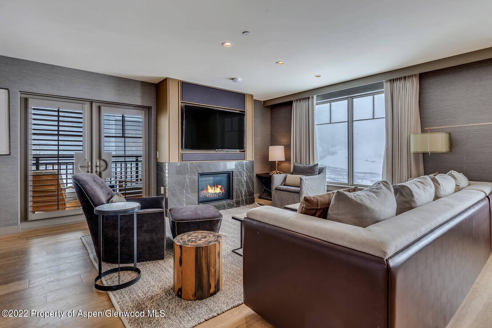 A rare penthouse offering at Assay Hill Lodge in Snowmass Village with a full kitchen.