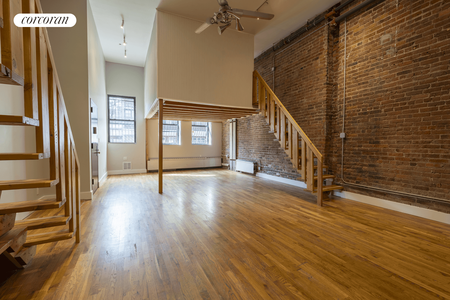 Apartment 1A is an special two bedroom loft featuring a recent renovation, over 1, 100 sq ft of living space and soaring 13'5 ceilings.