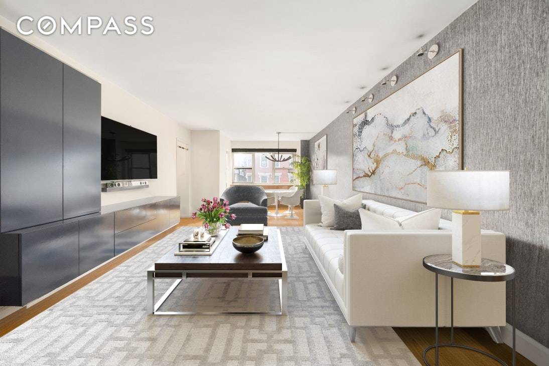 Stunningly designed, massive one bedroom home in the Gold Coast, the perfect cross of Greenwich Village and the West Village.