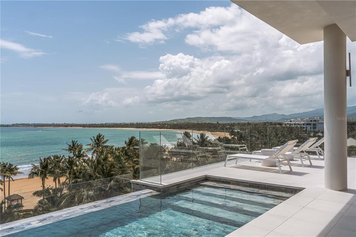Pool at Second Floor Terrace & Oceanfront View