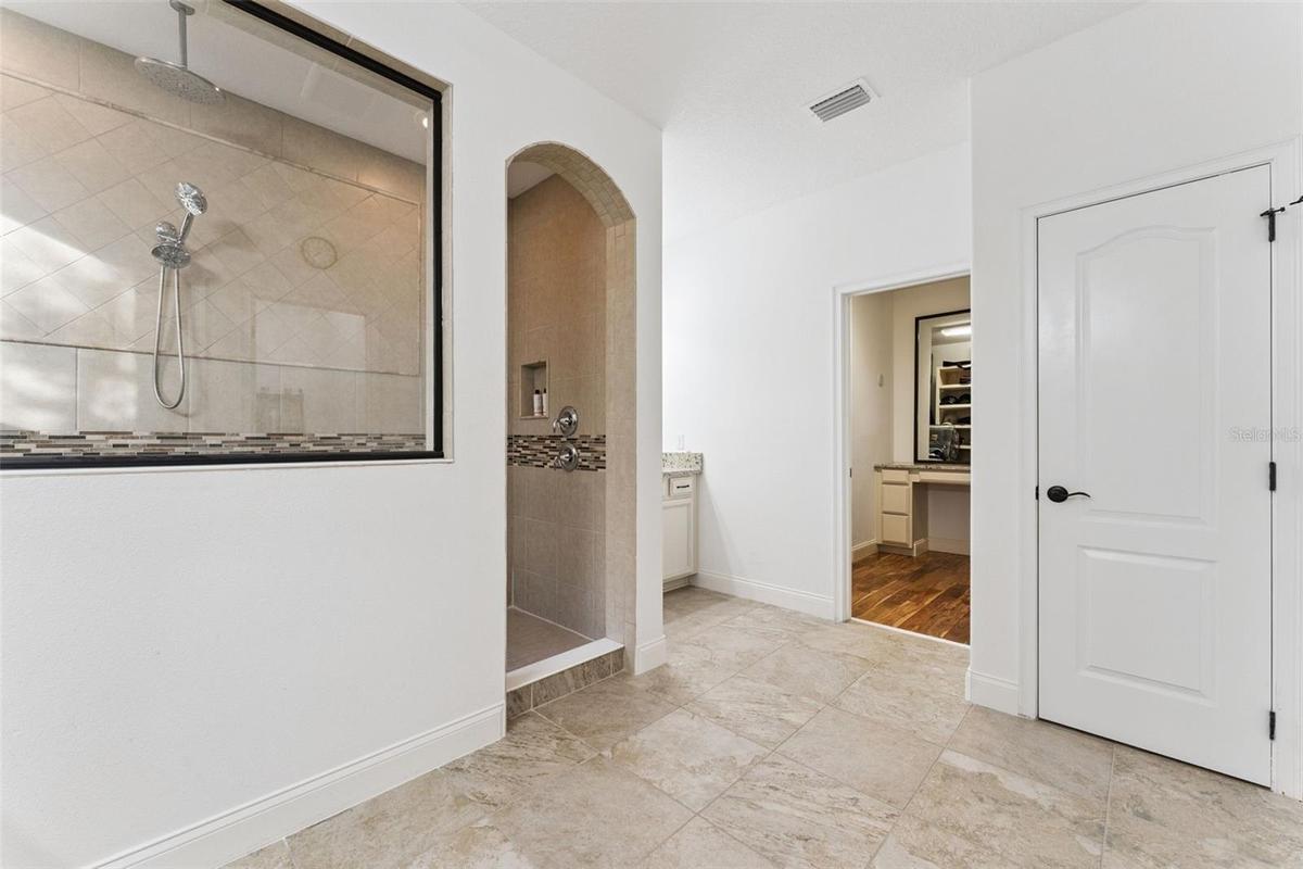 The Master Suite has 2 Spacious Walk-in Closets