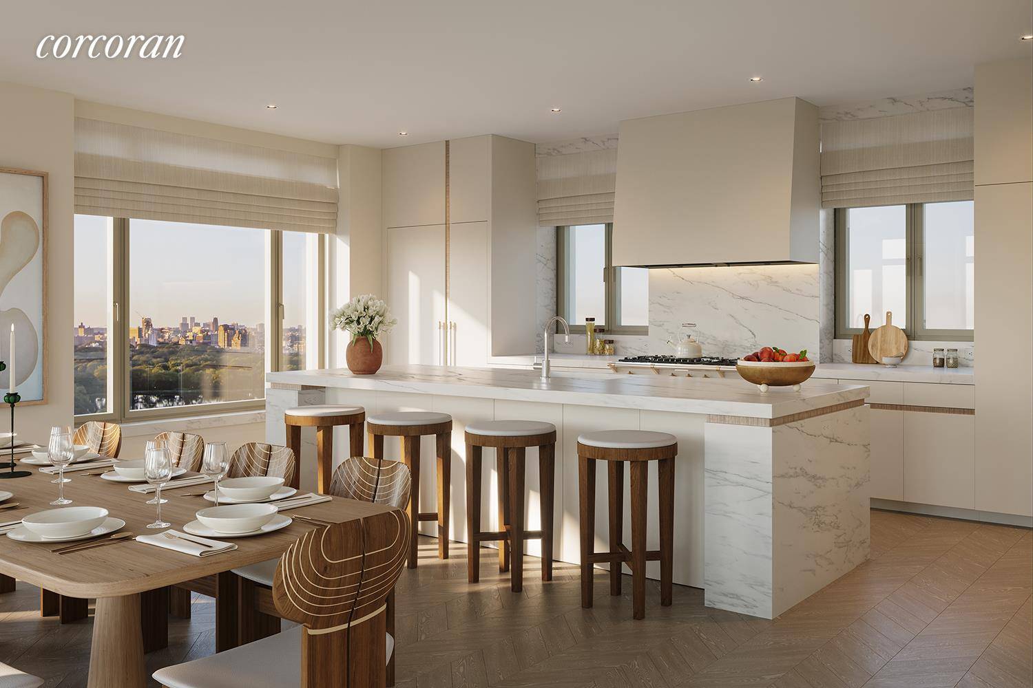 The Duplex Penthouse at 1228 Madison Avenue is a 6 bedroom home with breathtaking uninterrupted views of Central Park and the Jacqueline Kennedy Onassis Reservoir as well as the Midtown ...