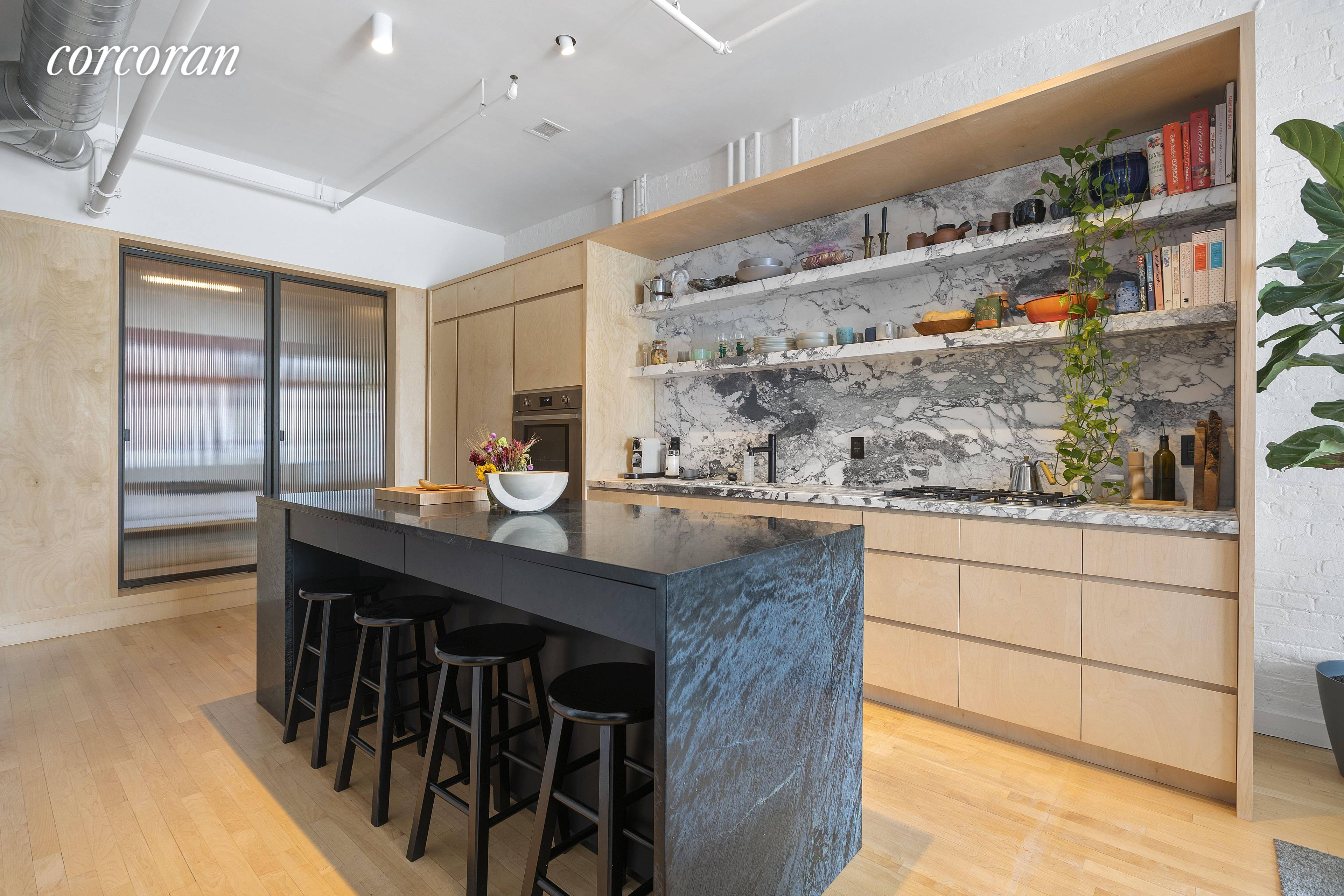Space, style and sophistication come together in this truly stunning 916 sqft condo LOFT with separate BEDROOM in Clinton Hill.