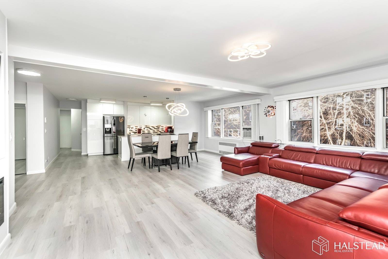 Welcome home to this exquisitely renovated, three bedroom, three bath combined apartment at Hudson Manor Terrace.