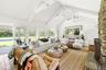 Light Drenched Living Room with french doors