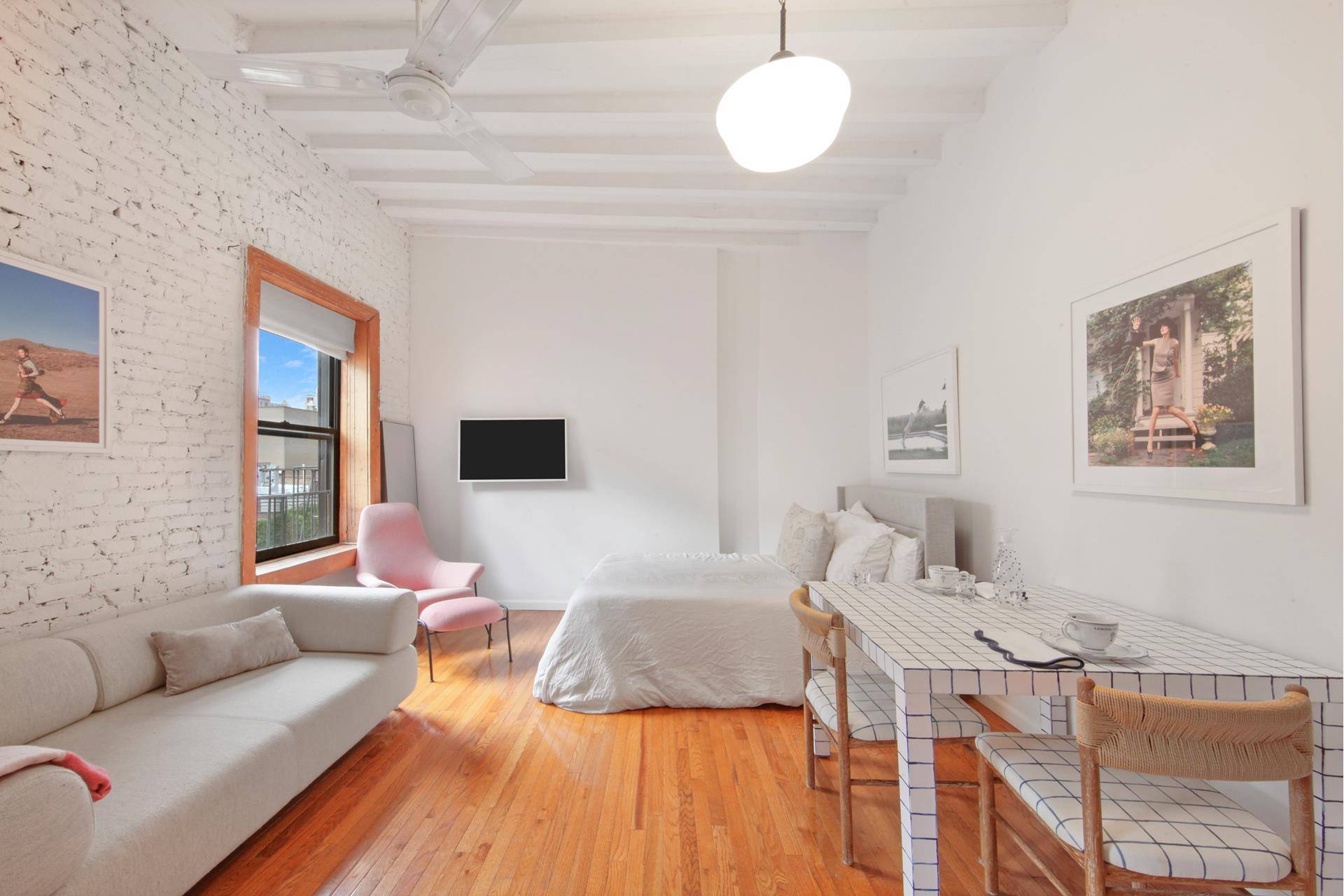 Located at the nexus of the LES, Nolita, and East Village, this top floor, newly renovated loft encapsulates quintessential pre war charm.