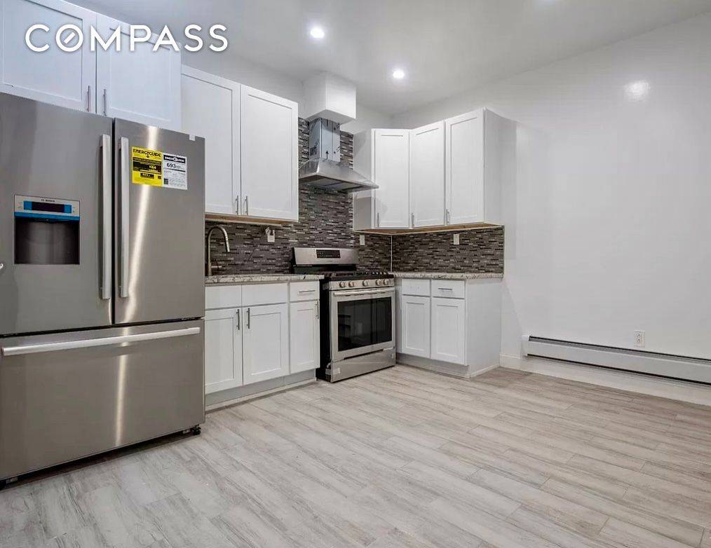 NO FEE ! PETS ALLOWED. This beautiful gut renovated large 3 bedroom 2 full bath apartment features eastern and western exposures for maximum light, new cherry hardwood floors, dimmable recessed ...