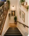 Stairway to owners apaartment"Virtual Staged"