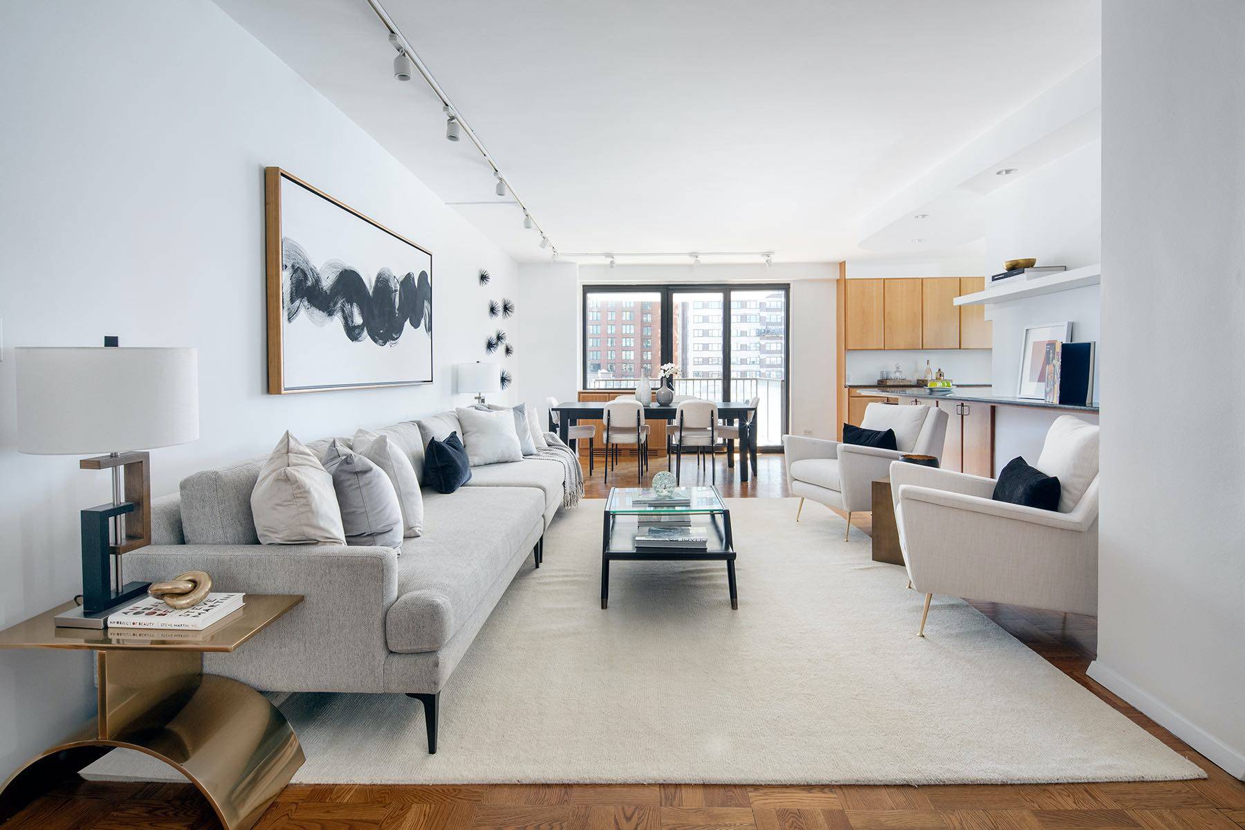 Apartment 19EF at 10 West 66th Street, The Park Ten, is an elegant, seamlessly combined 2, 100 sqft, 7 Room Apartment facing South and West with exciting panoramic City views ...
