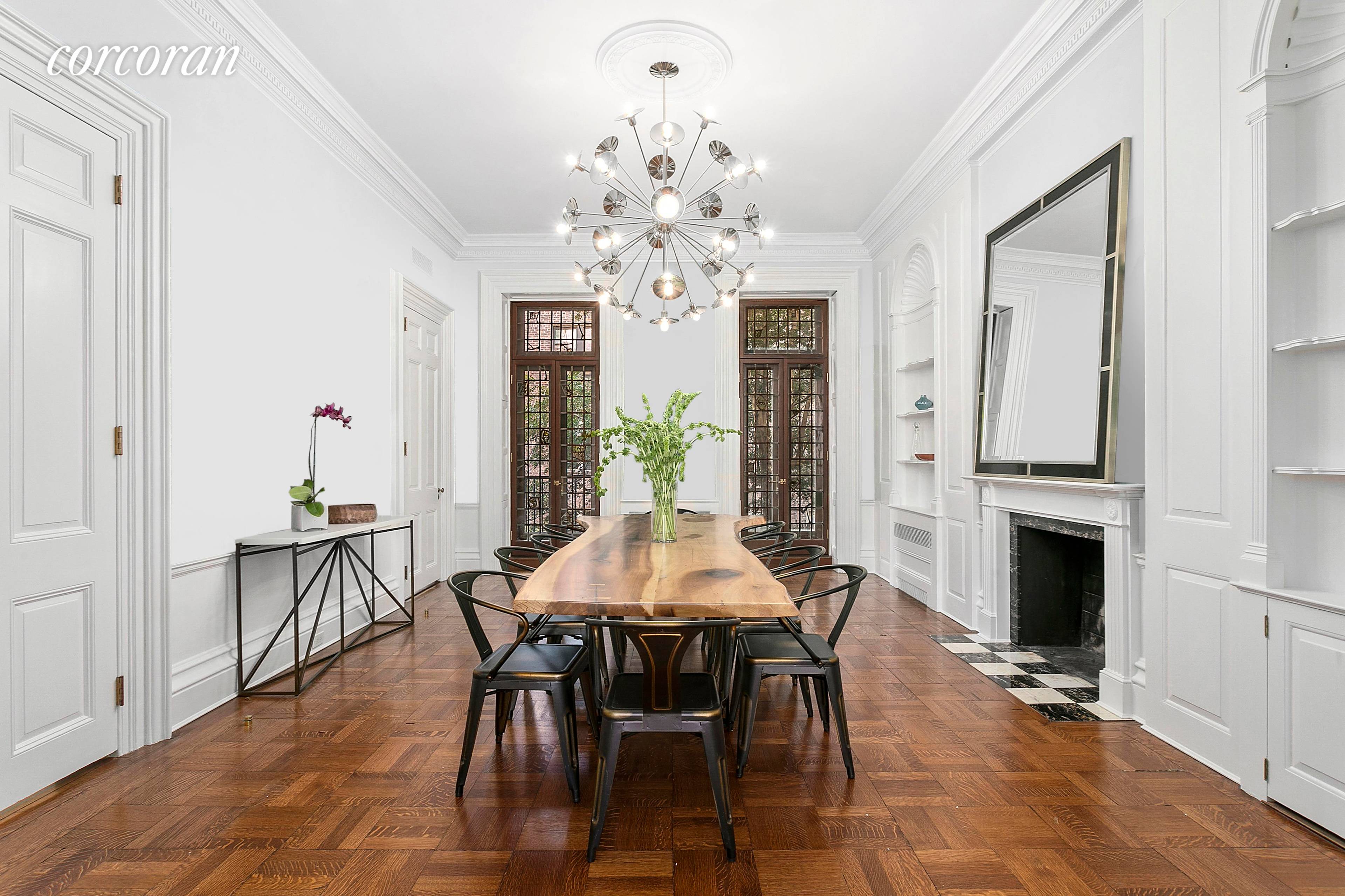 16 Remsen Street is a 26 foot wide, five story townhouse with a finished cellar and four outdoor spaces on the finest block in Brooklyn Heights.