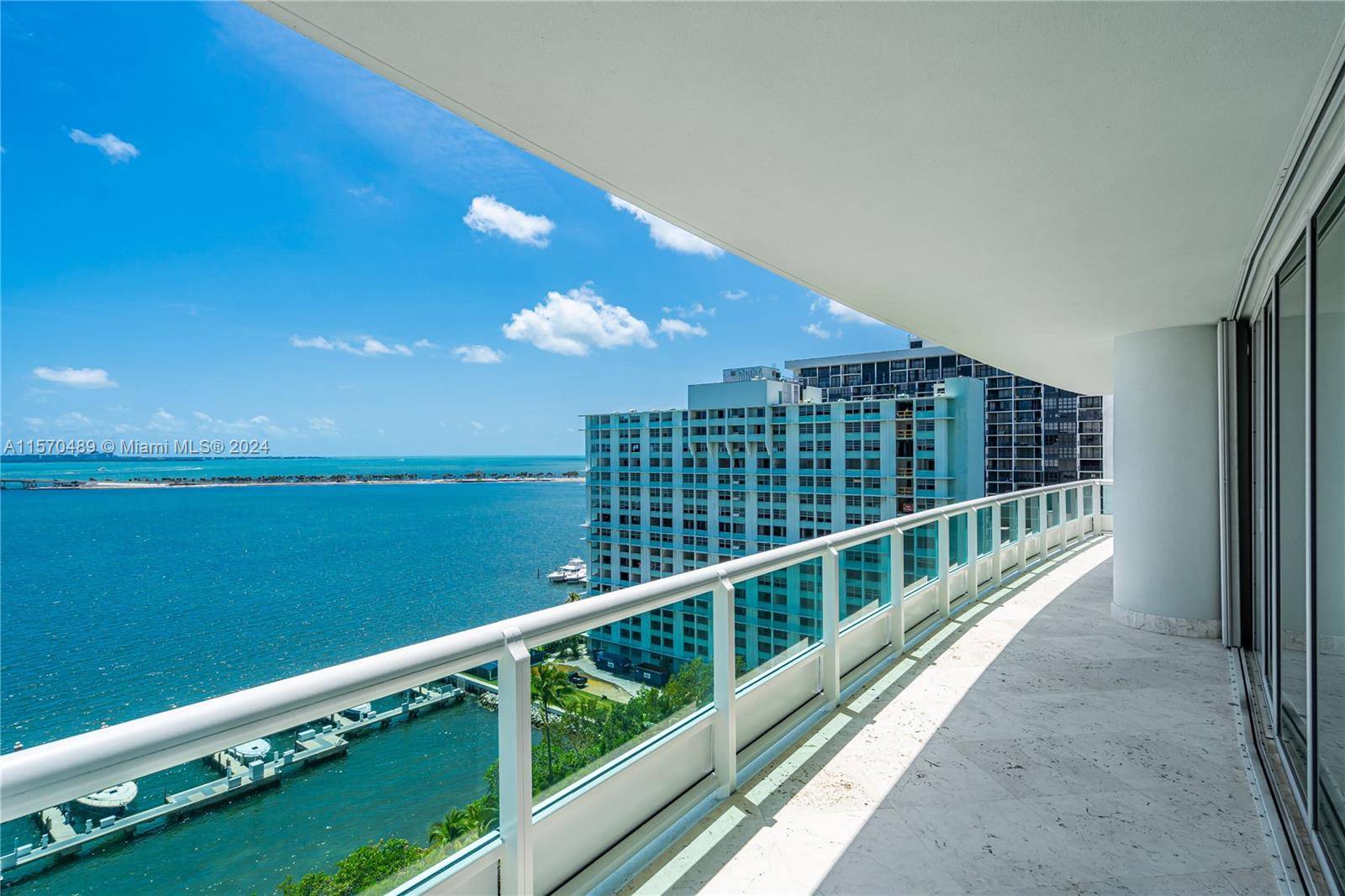 New Fully Furnished waterfront listing in the luxurious Santa Maria Brickell !