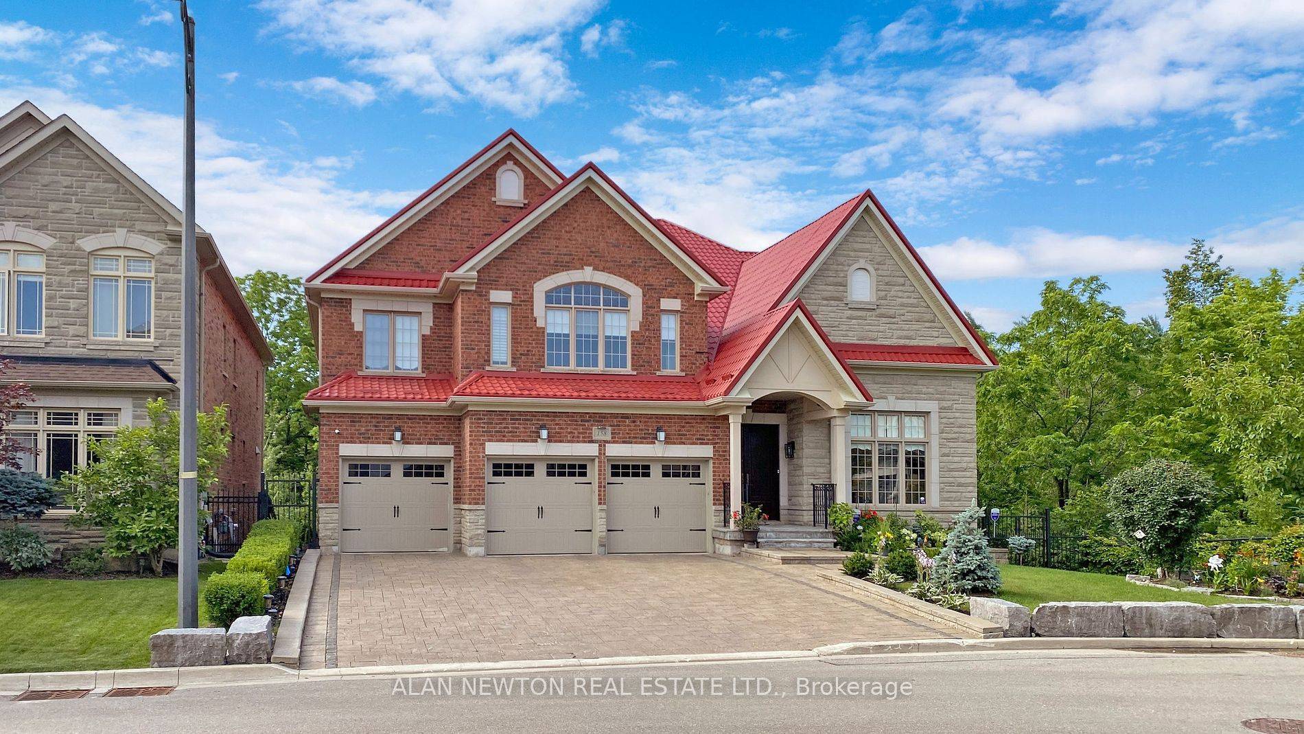 Step into your own private oasis with this luxurious 6 1 bed, 5 bath home situated on a premium corner lot, backing onto a serene ravine.