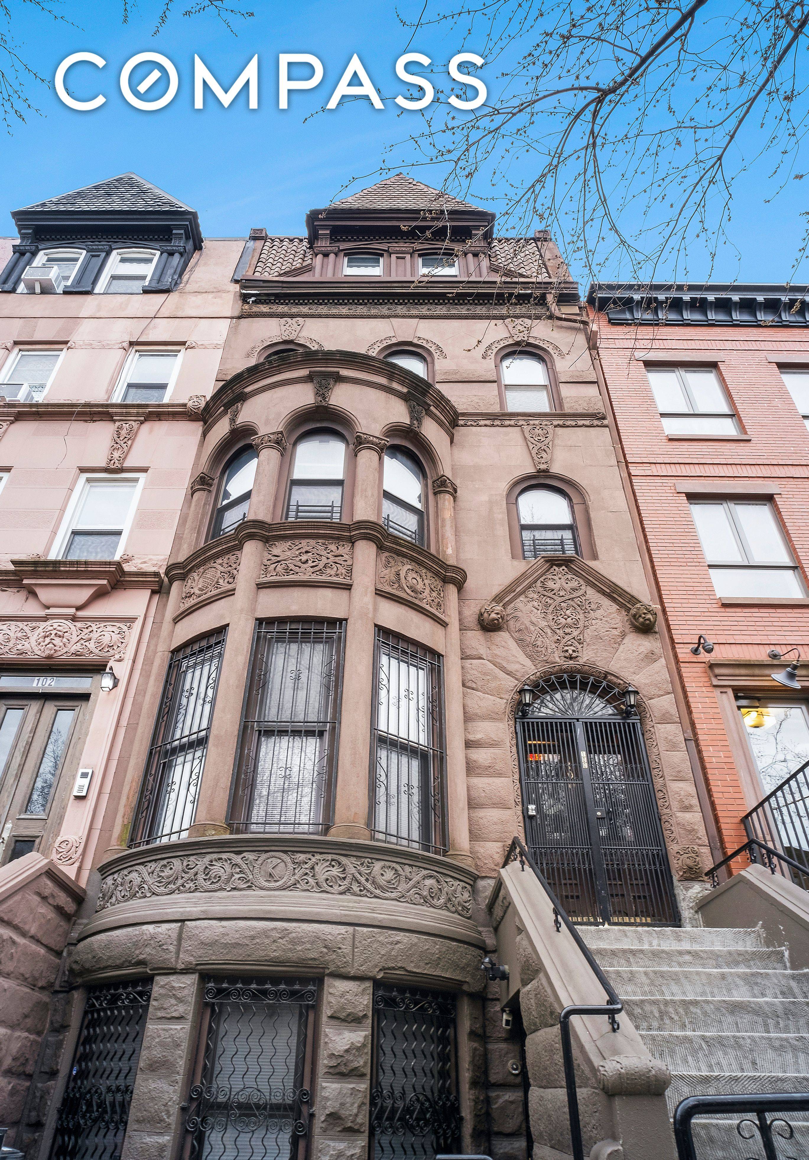Massive and beautifully maintained brownstone for sale on charming Lefferts Place in the heart of Clinton Hill !
