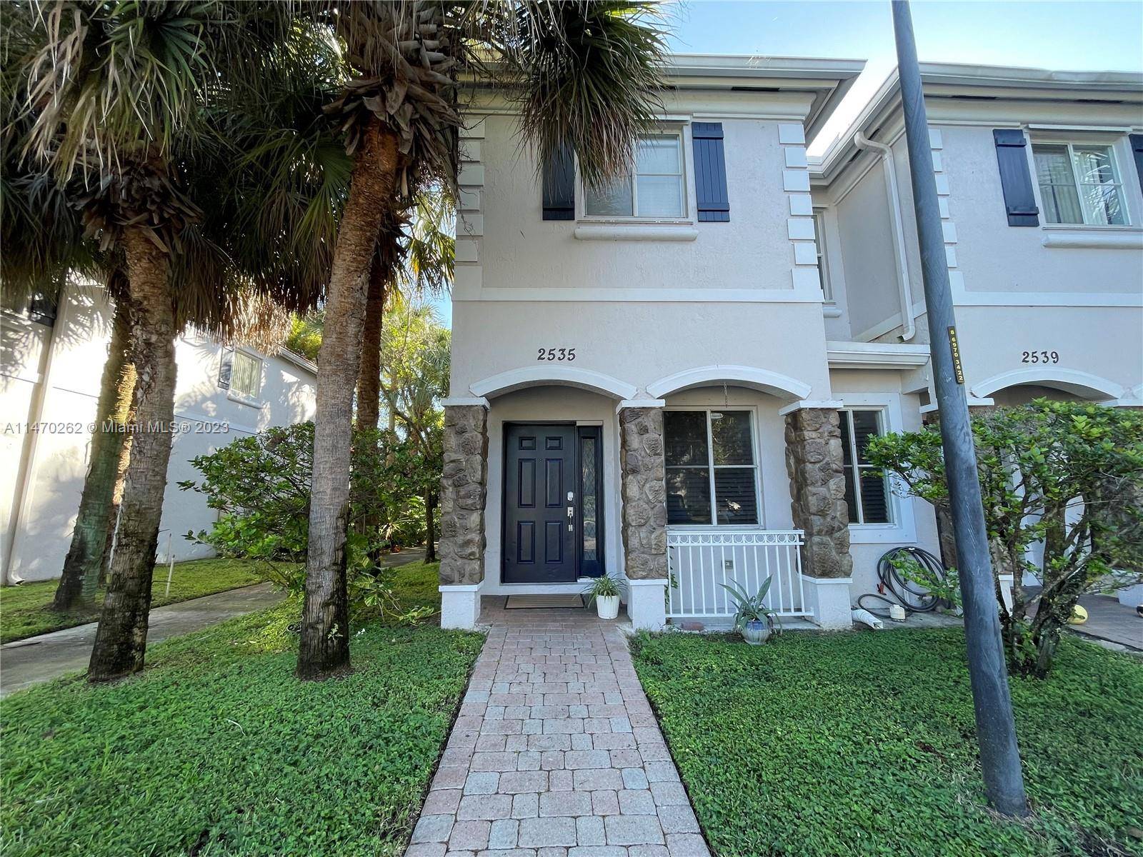 Beautifully updated 3 bedroom, 2 ½ bath corner townhome located in the private gated community of Tuscany in Miramar.