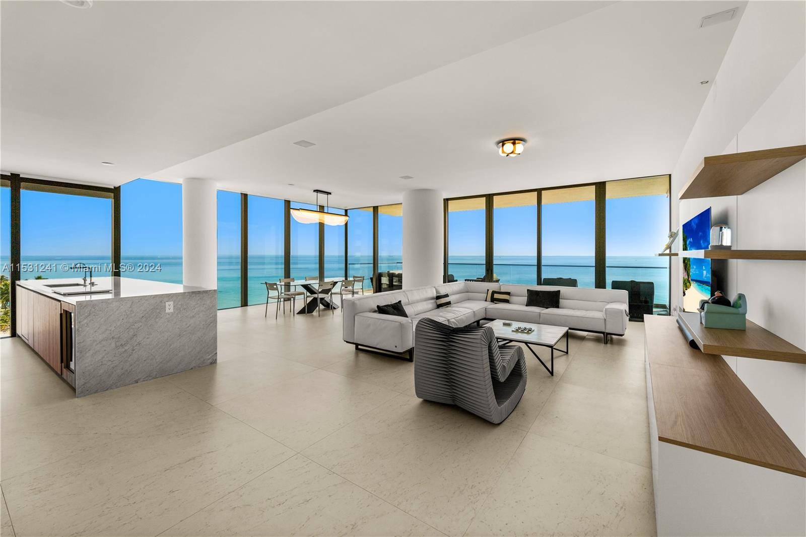 Incomparable oceanfront living at this furnished 3 bedroom plus den residence at the brand new 2000 Ocean.