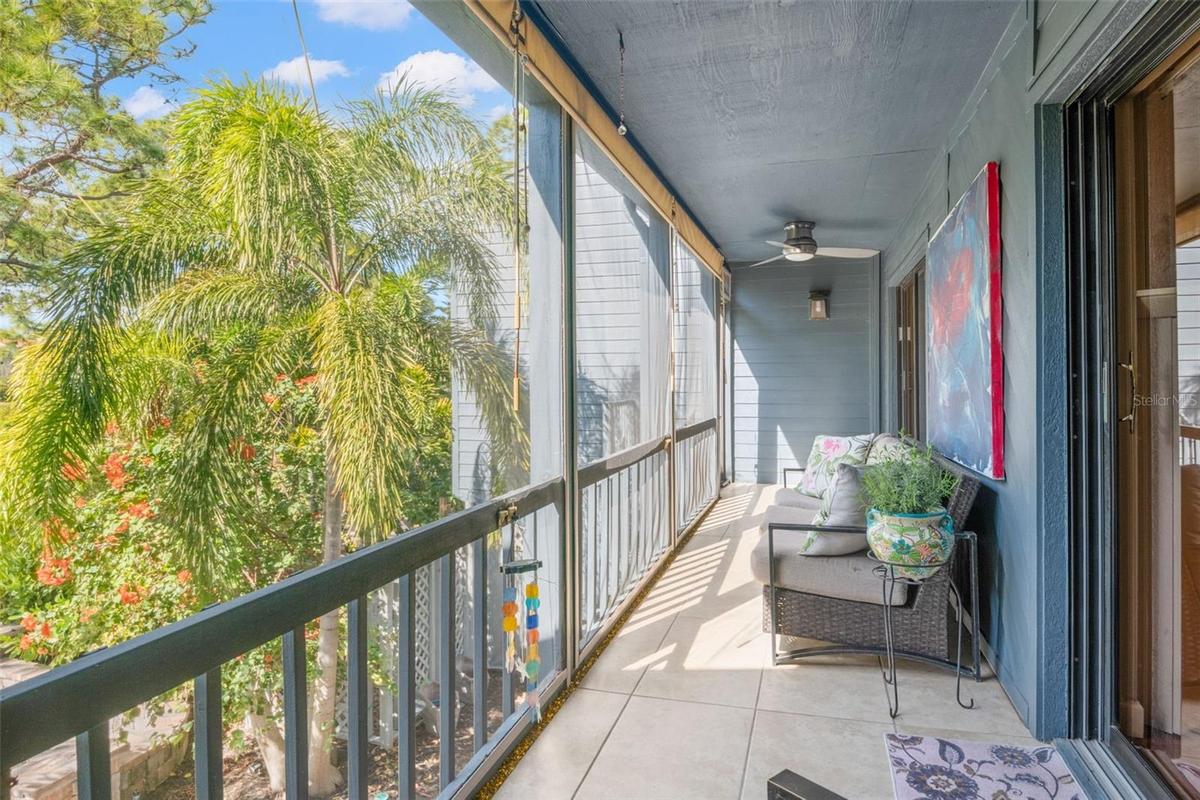 Balcony off living room and bonus room