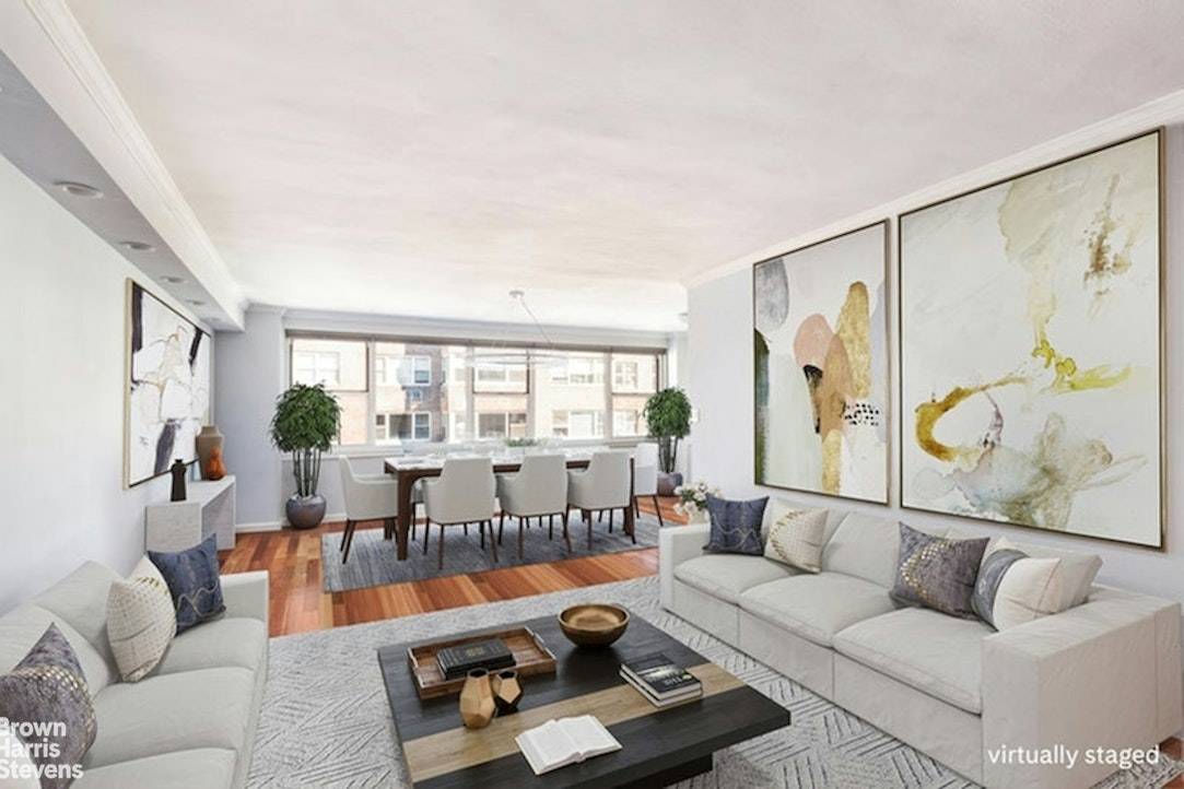 Apartment 14N at 233 East 69th Street is a bright and sunny corner apartment.