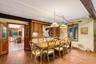 Dining area featuring wood-type flooring and recessed lighting