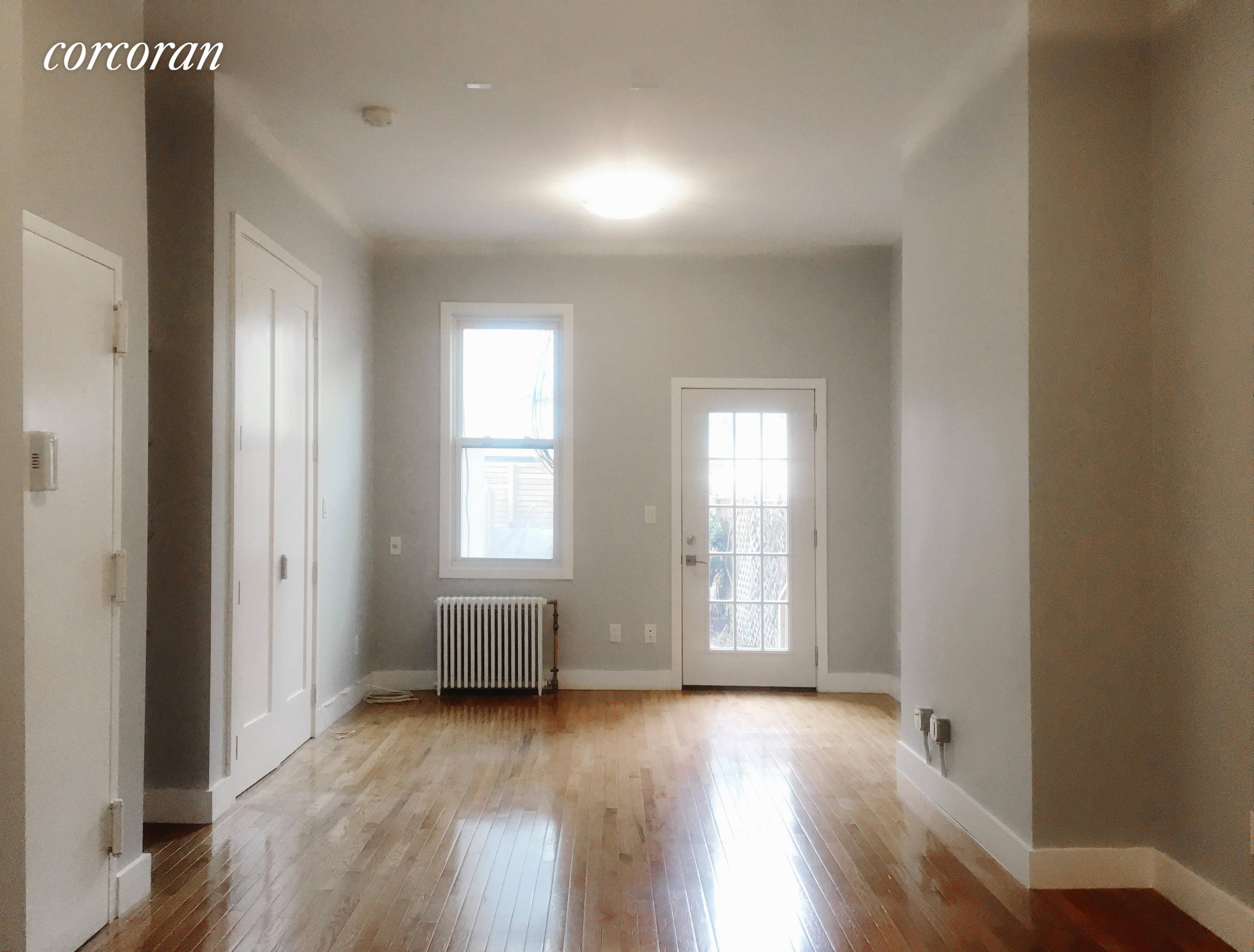 Absolutely gorgeous newly renovated unit with private backyard in the epicenter of Williamsburg !