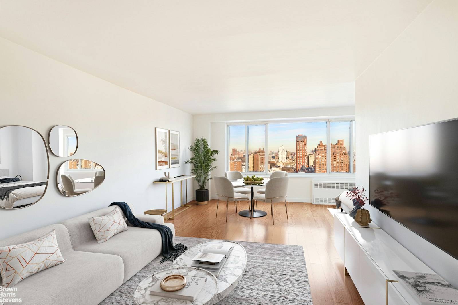 This Spacious and Bright top floor alcove studio at 400 Central Park West brings together the charm of the Upper West Side and serenity of living by Central Park.