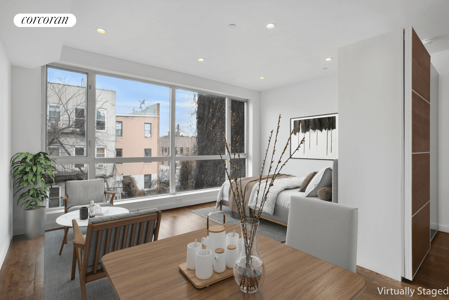 Welcome to the 18th Ward Condo complex, this is a stunning studio apartment situated on the 3rd floor in a 4 unit building.