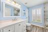 The second full bath has been RECENTLY REMODELED.