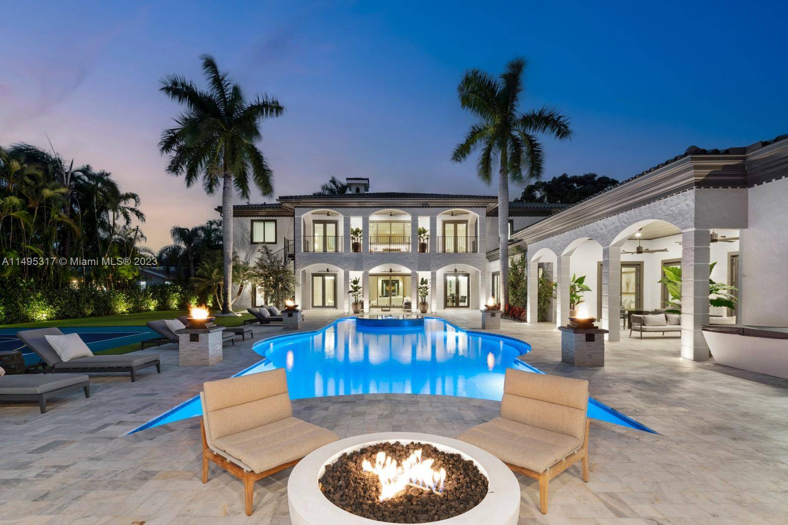 Welcome to Pinecrest s most sought after estate newly delivered with a 2023 full renovation.