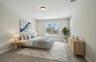 Bedroom virtually staged