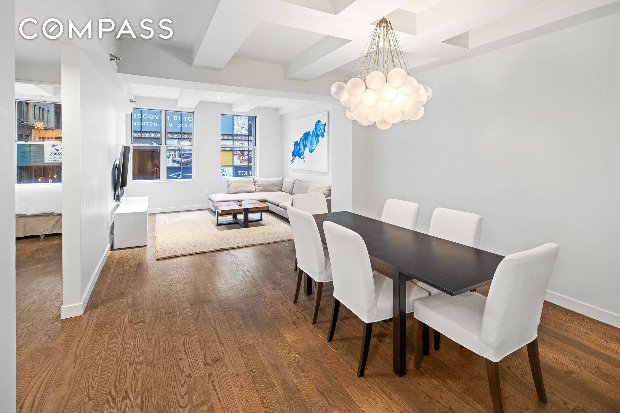 Sprawling and renovated 2BR 2BA Terrace for rent at the Fultonhaus Condominium.